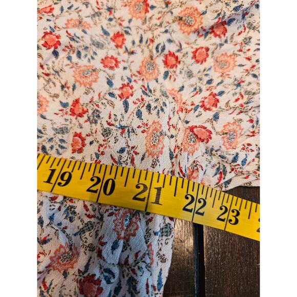 Cynthia Rowley 1X multicolor peasant Blouse - Picture 6 of 7